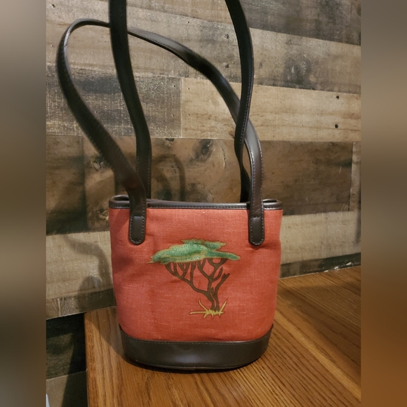 LIZ CLAIBORNE Savannah theme zebra crossbody beaded purse handbag NWT - Picture 4 of 13